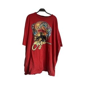Coogi 4XL red graphic t shirt